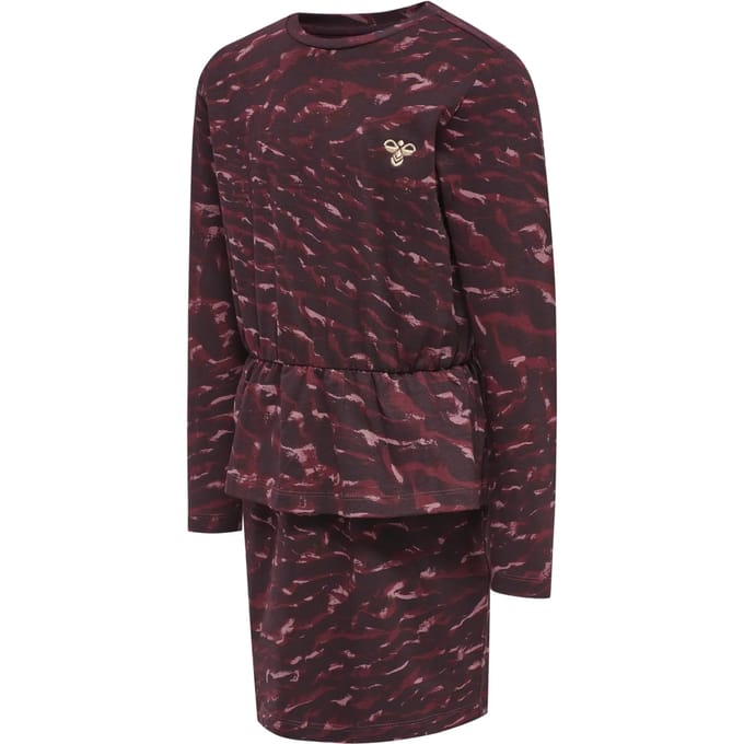 Meisjesjurk met lange mouwen Hummel Didde