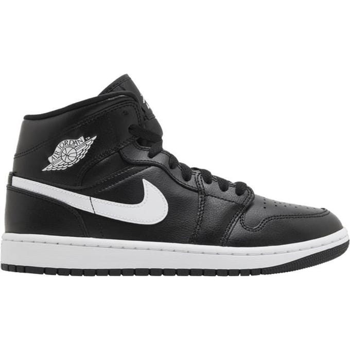 Jordan 1 Mid Noir Blanc (aux femmes) 36.5 black