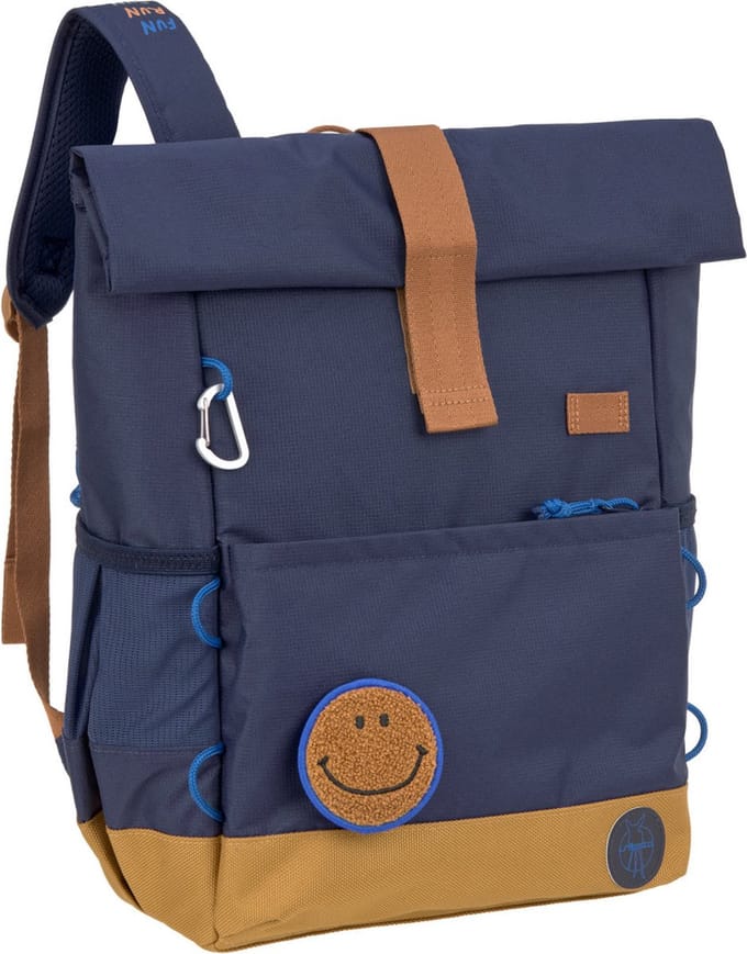 Lässig rugzak voor kinderen Medium Rolltop Backpack - Little Gang navy