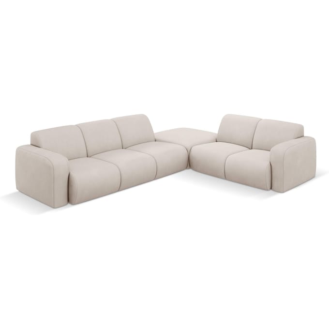 Hoekbank Lola rechts met hocker | Windsor & Co