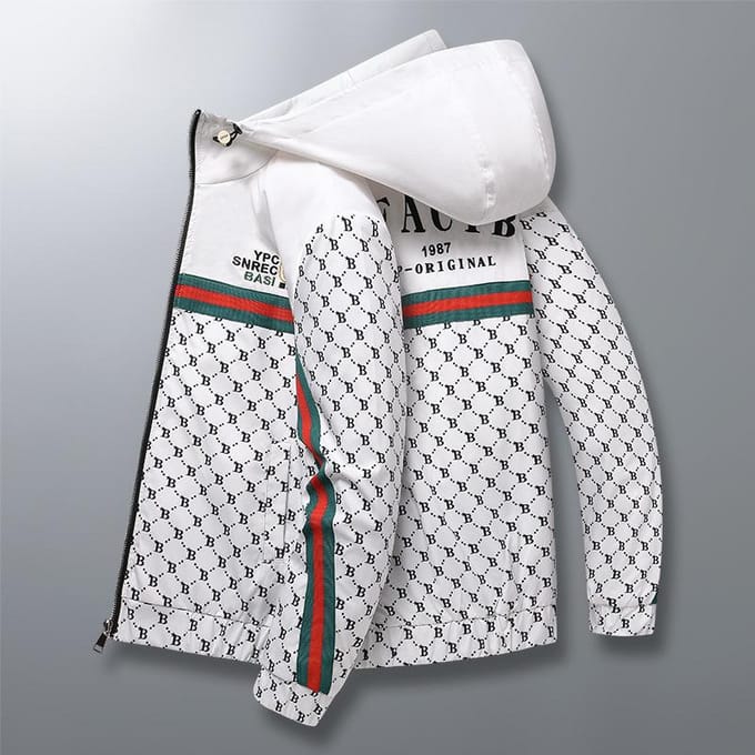 Jas Nieuwe Lente- en Herfsttrend Casual Jeugd Splicing Capuchonjas M gray