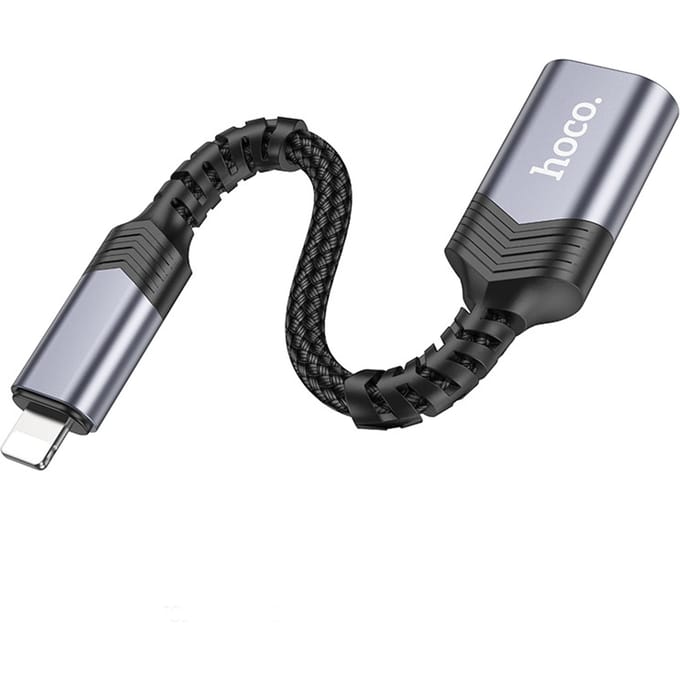 Hoco UA24 geschikt voor Lightning (iP) naar USB-A Female USB2.0 Converter