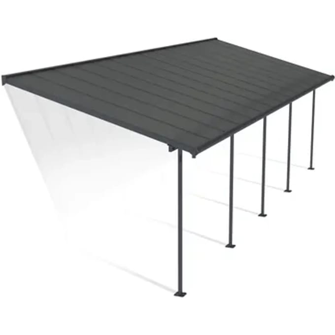 Palram | Canopia - Terrasoverkapping Capri - Grijs - 860x295x299cm