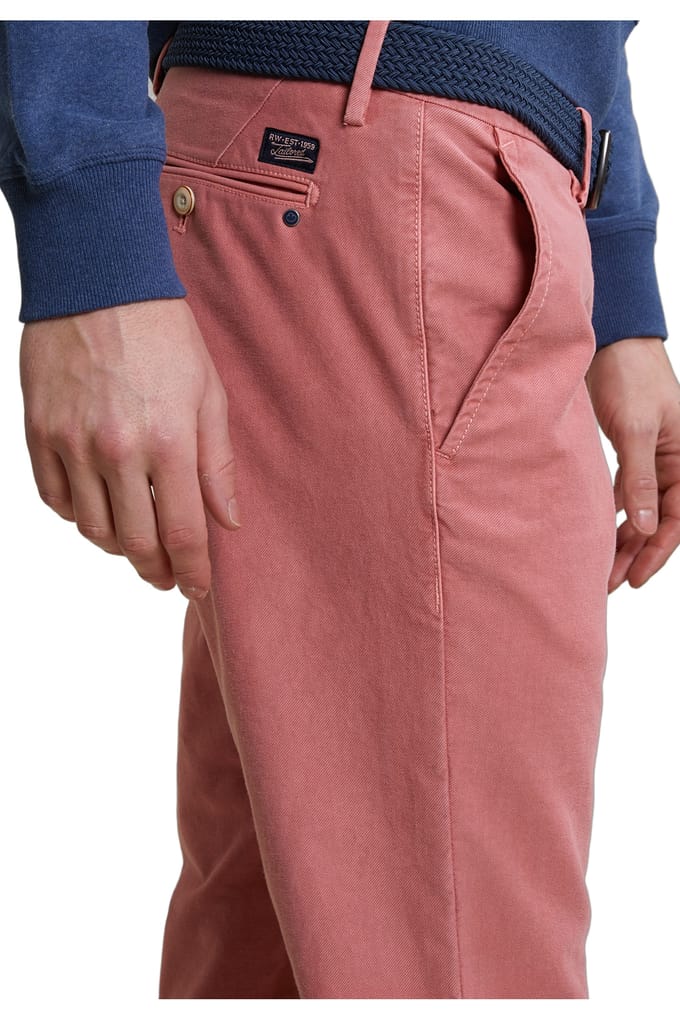 River Woods Slim Fit Basic Chino Pants Stretch Mahogany Taglia: 40 | Pantaloni chino Outlet | Uomo | Marrone