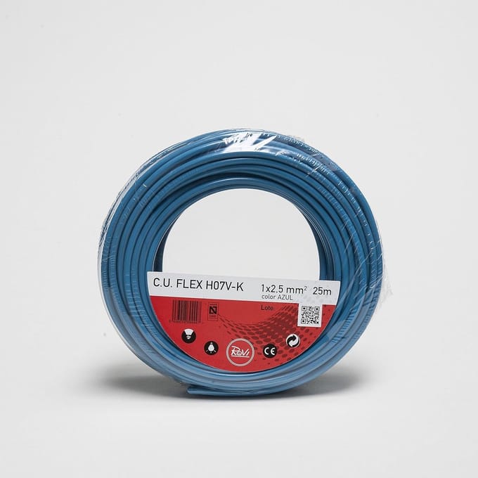 Flexibele Installatiekabel H07V-K 1 x 2,5 mm2, 25 Meter Roze