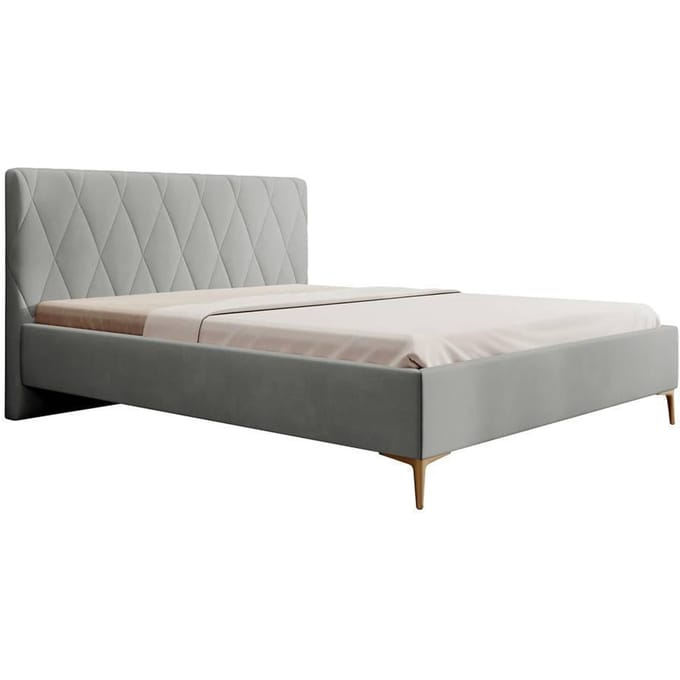 Bedframe Ticaro velvet 140 x 200 cm | Selsey Design