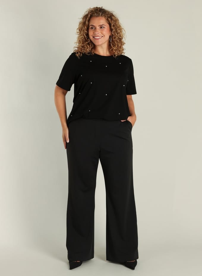 YEST CURVE Gaelle Bottoms - Black - maat W1(48) / L32