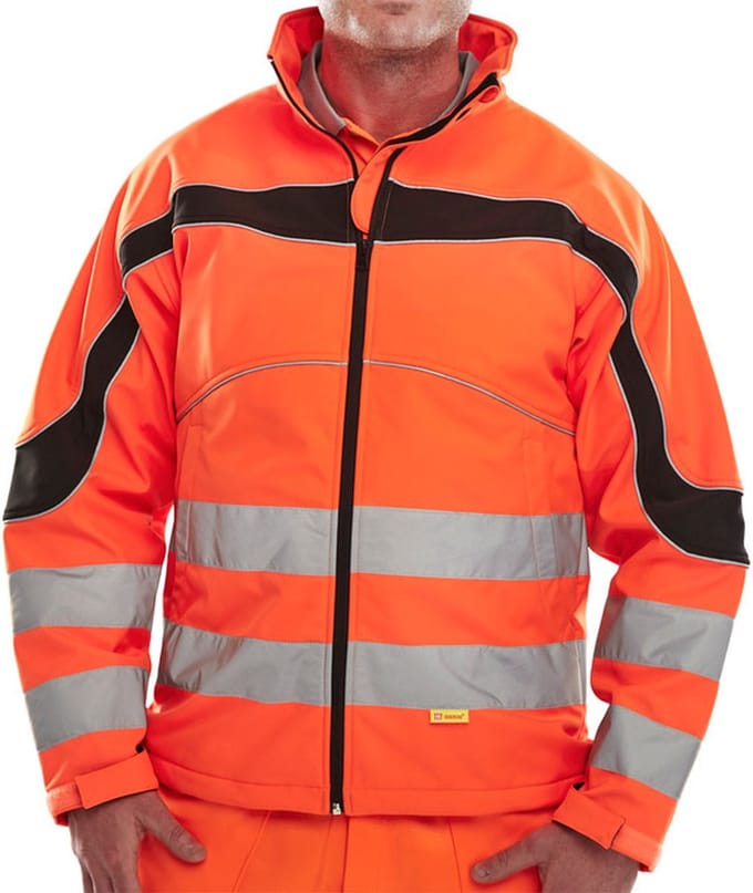 Beeswift ETON Softshell Jas - Oranje - Maat S