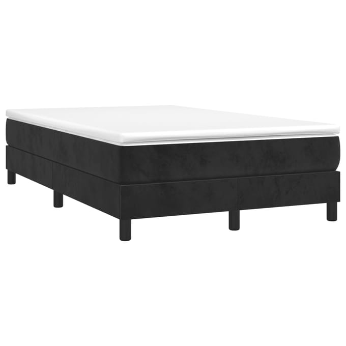 vidaXL - Boxspring - bed - 120x200 - cm - fluweel - zwart