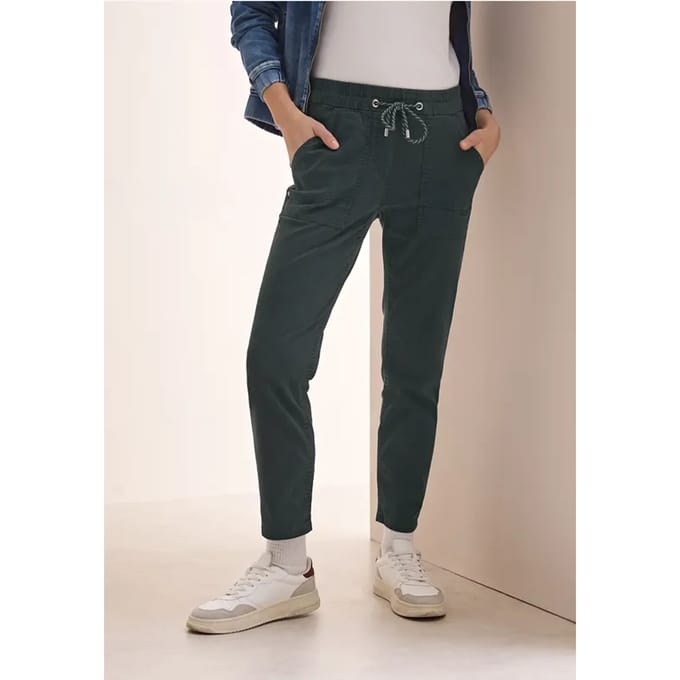 Broek met gewassen look