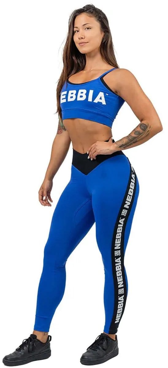 Nebbia Side Stripe Iconic Leggings Met Hoge Taille Blauw S Vrouw
