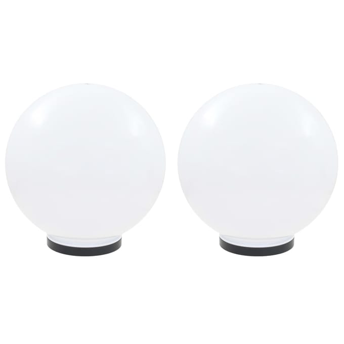 vidaXL LED-bollampen 2 st rond 40 cm PMMA