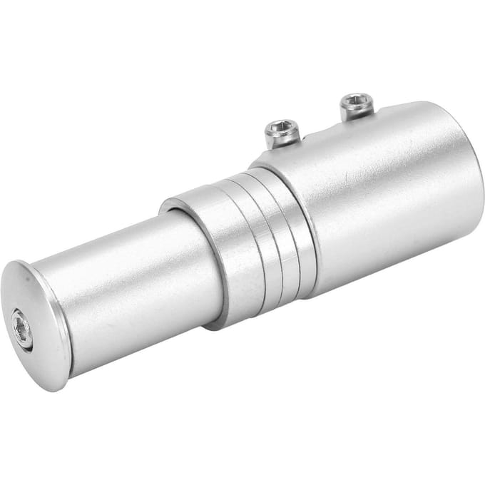 Potence Riser VTT Alliage d'Aluminium Adaptateur Riser de Guidon de Vélo pour Fourche 28.6mm 1.13in Argent argenté