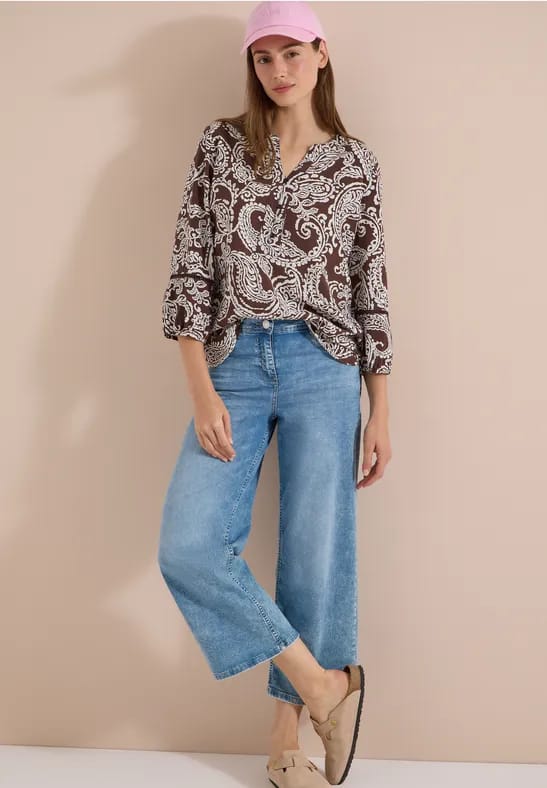 Tuniek met 3/4-mouwen en print