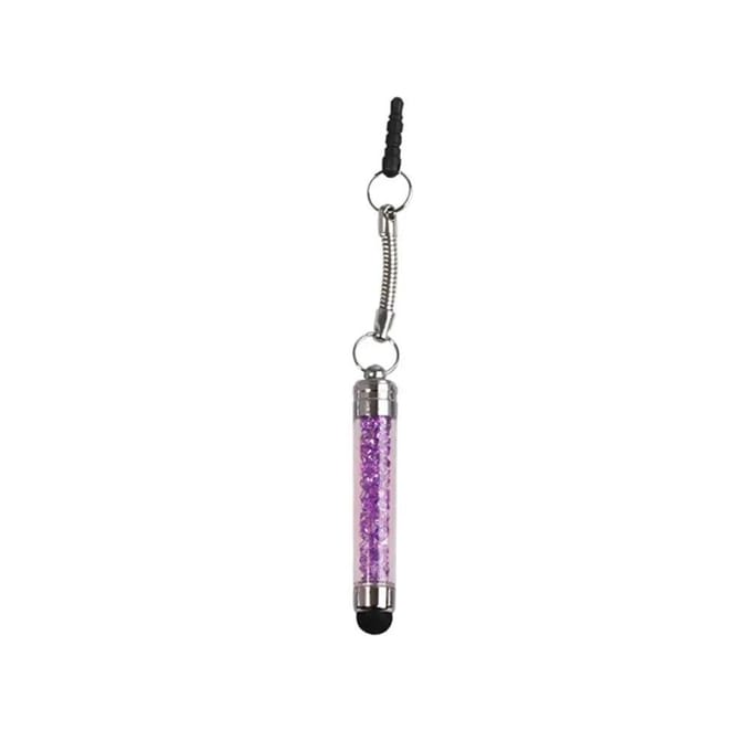 Stylus Touchscreen Pen Stylus 3.5mm Stofplug Cap 2 in 1 Voor Tablet Android Telefoons Stylussen Pen paars