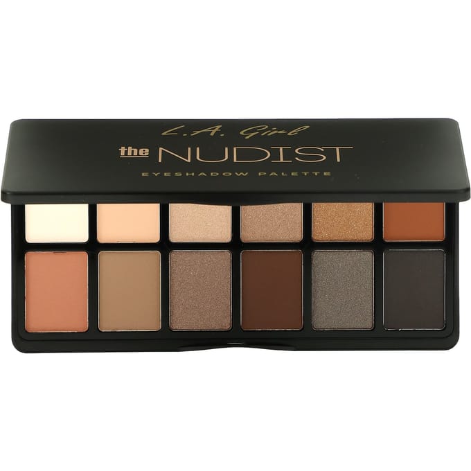 L.A. Girl, Eyeshadow Palette, Ges418 The Nudist, 12G(0.42Oz) black