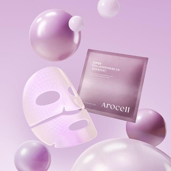 [Arocell] Masque Super Collagène 2.0 ECM BOOST 37g*4EA gray