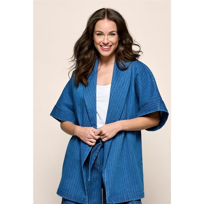Roseline Kimono Blazer Denim