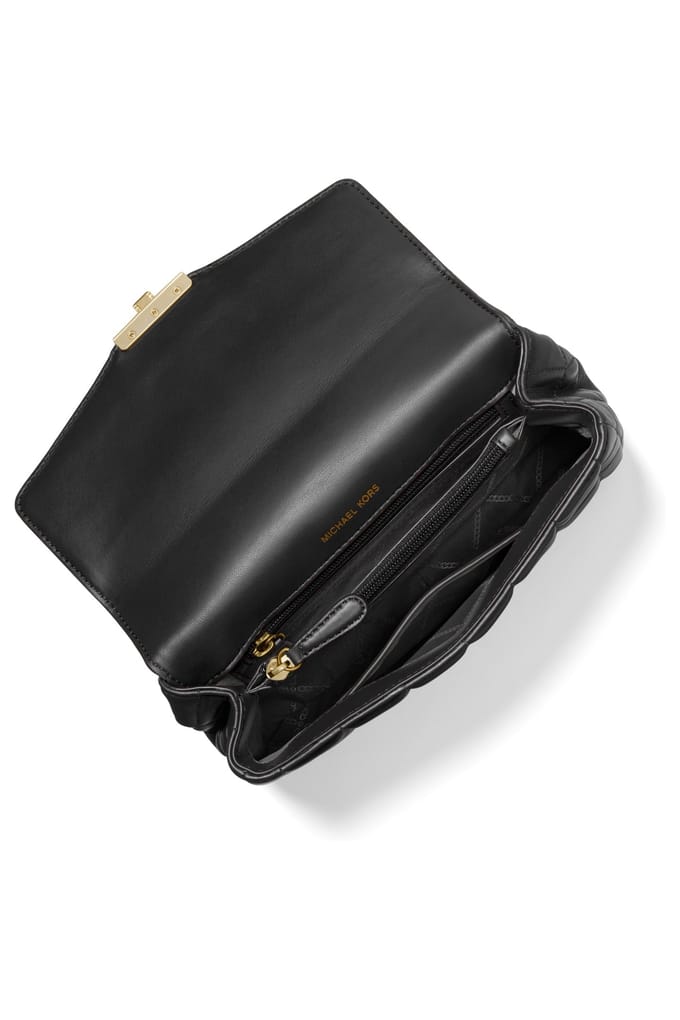 Michael Kors Large Chain Shoulder Bag Black Maat: OS | Handtassen Outlet | Dames | Zwart