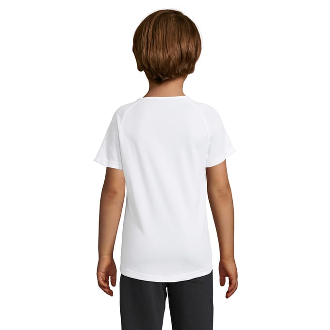 SOLS Kinderen/Kinderen Sportief Raglan T-shirt (Wit)