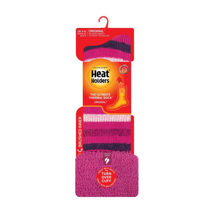Dames Dikke Winter Warme Knielange Geribbelde Thermo Boot Sokken