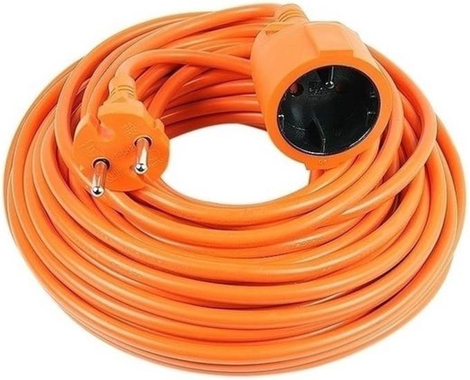 VB Extend - Verlengsnoer PVC - 10M - 2x1QMM - ORANJE