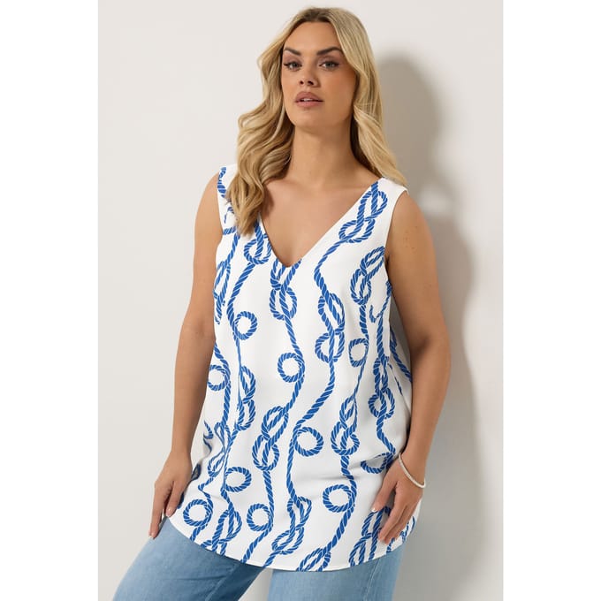 Yours Witte Cami Swingtop Size 42