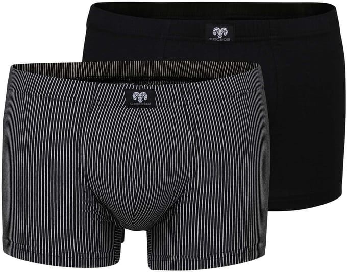 CECEBA Spirit 2-pack Heren Boxer - Modal- Zwart