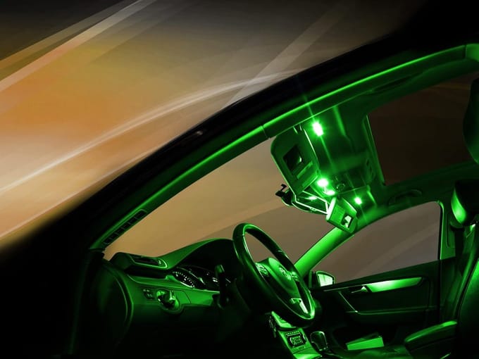 Interieurverlichting Set LED Groen voor Kia ProCeed CD & GT met Panoramadak