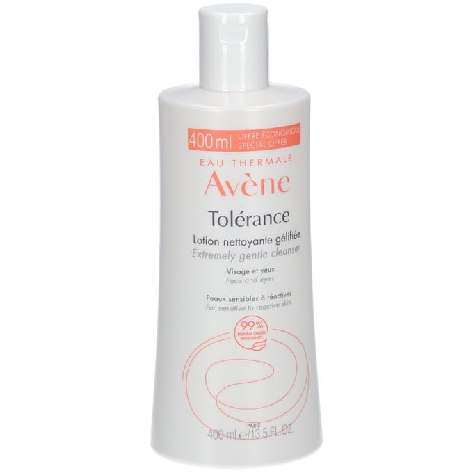 Avène Tolerance Reinigende gel-lotion | Reactieve huid Gelaat & ogen 400 Lotion