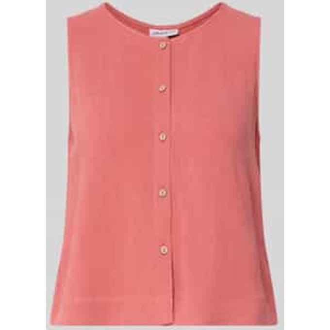 Blouse van viscosemix met knoopsluiting