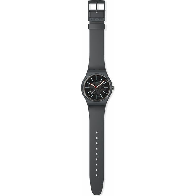 SWatch So29a101 Kasseistraat Publiek Urethaan Horloge SO29A101 black