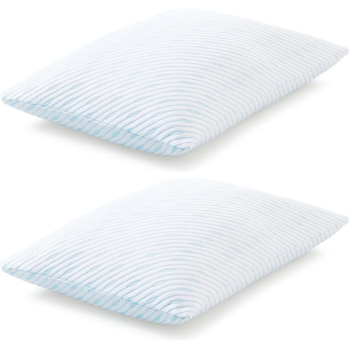 TEMPUR - Set Van 2 - Prima SmartCool Hoofdkussens Medium - 60 x 50 cm - Wit Textiel - SmartCool Technology - Slaapkamer & Rust - Dubbel Voordeel Drukverlagend