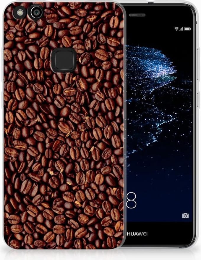Huawei P10 Lite Siliconen Case Koffiebonen