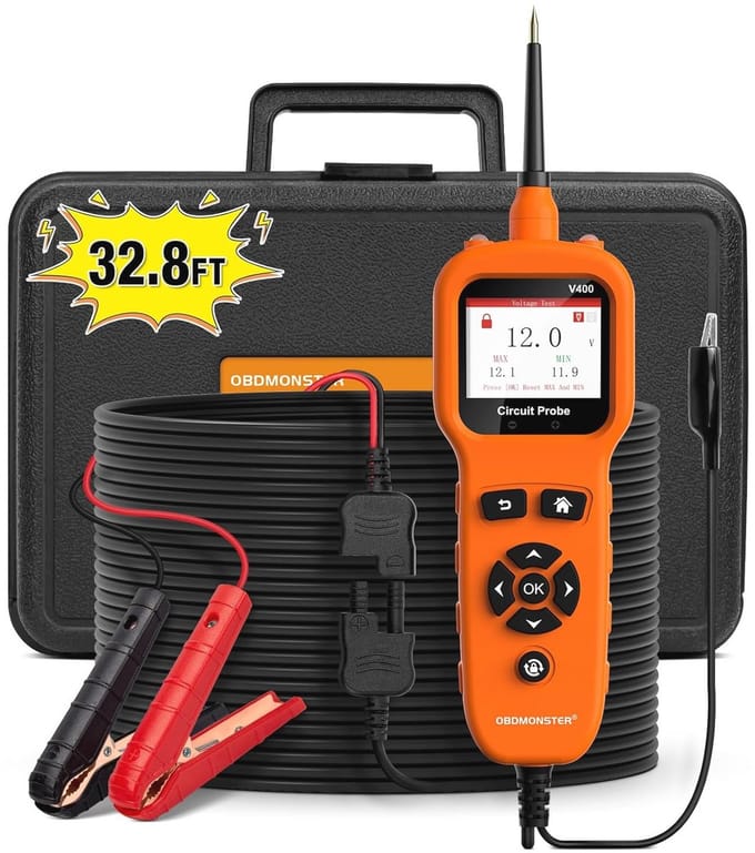 Spanningstester voor auto's - 6V tot 32V DC Circuittest met Testlamp