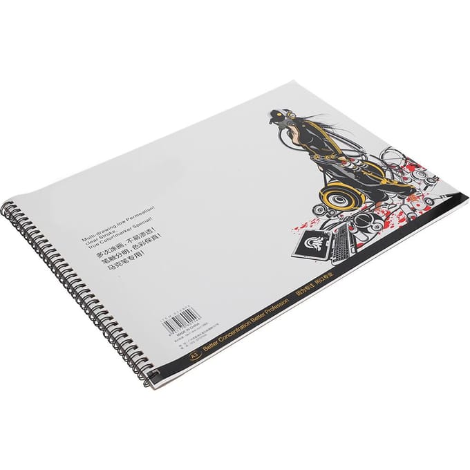 A3 Markers Papierblok Schilderij Layout Schetsboek Professionele Tekenaccessoires voor Studenten white