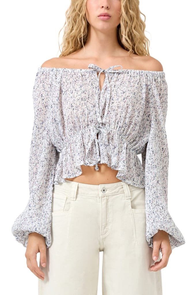 s.Oliver -qs Blouses Offwhite Taglia: 40 | Maglie a manica lunga Outlet | Donna | Bianco