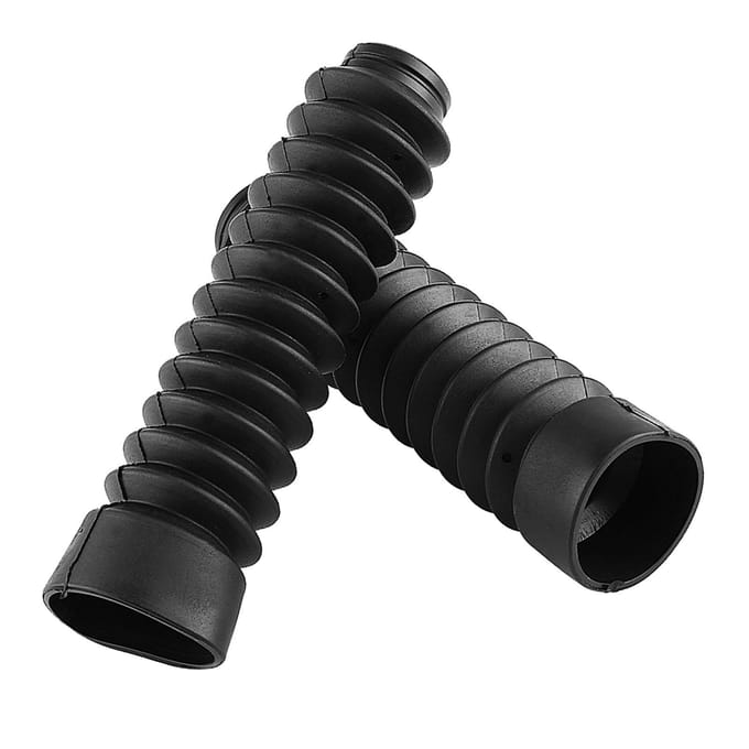 210.5x42mm Motorfiets Voorvork Cover Gaiters Gators Laarzen Schokdemping Stofkap zwart