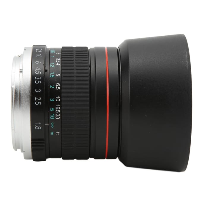 85mm F1.8 Camera Lens met Groot Diafragma Medium Telefoto Handmatige Focus Full Frame Portretlens voor EOS gray