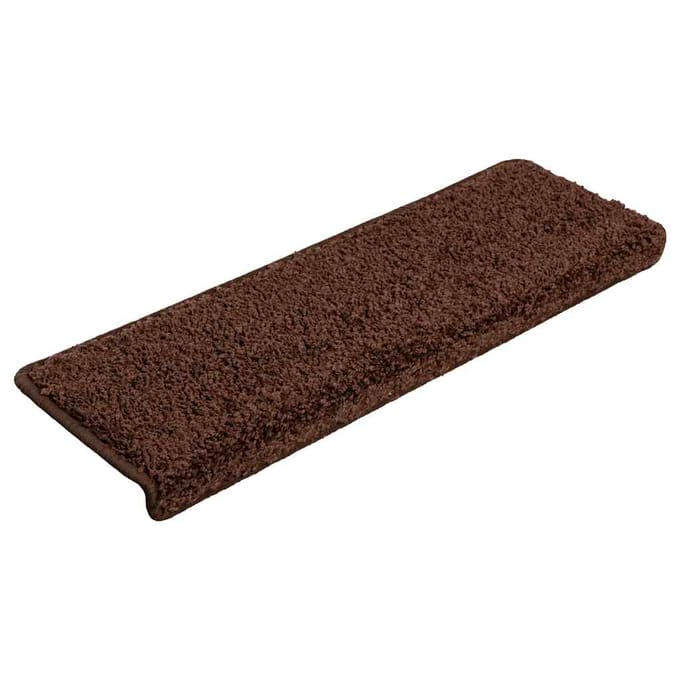 vidaXL - Trapmatten - 20 - st - 65x21x4 - cm - Bruin - Rechthoekige - Rand
