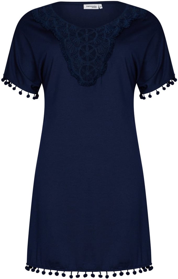 Pastunette Jurk Beach Breeze - Ecovero Viscose - Blauw - Maat 36