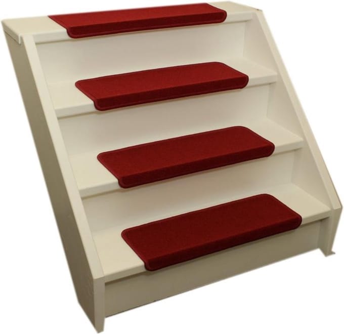 Trapmatten 15x Elite Rood 56x17x3,5  Recht