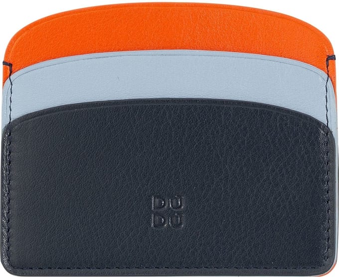 DuDu Boracay Kredietkaart etui Leer 10 cm - 4 Sleuven - navy