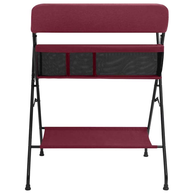 vidaXL - Verschoontafel - ijzer - rood