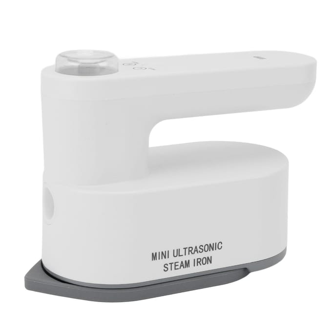 Kleine Elektrische Strijkijzer Draadloos Draagbaar Handheld Oplaadbaar Droog Nat Stoomstrijkijzer voor Kleding Thuis white