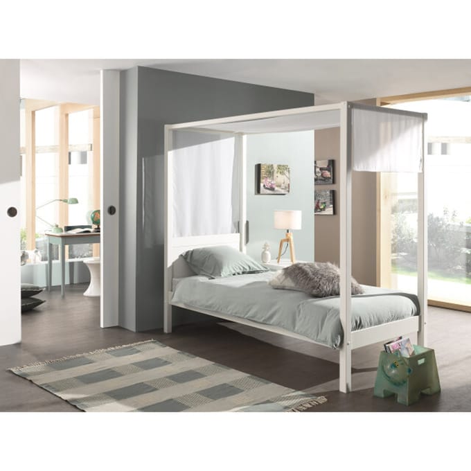 Lucevi pino hemelbed 90 x 200 cm pino textielset voor bed pihb9014