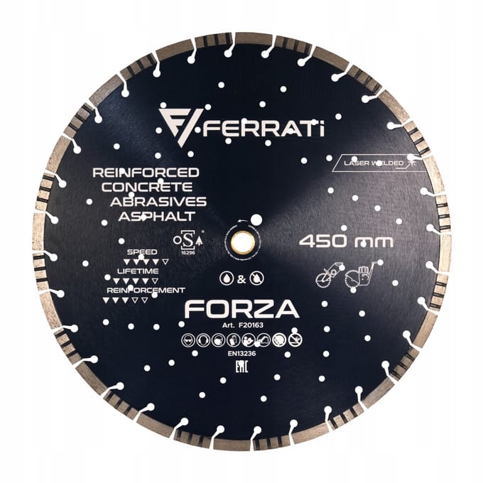 Ferrati Forza - Diamantzaagblad - 450mm - Voor Gewapend Beton