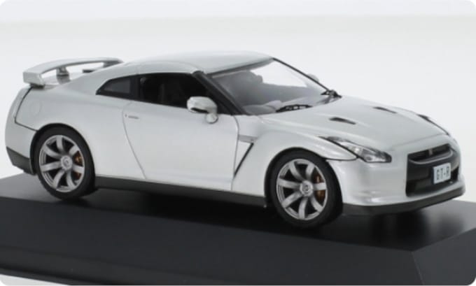 Nissan GT-R R35 2008 Zilver - Model 1/43 - First:43