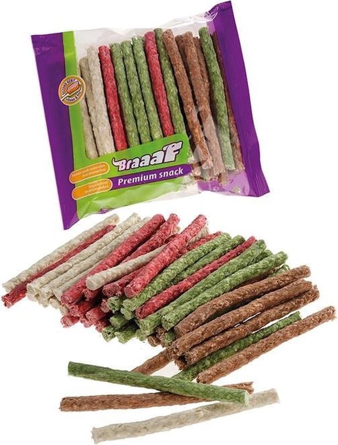 Braaaf Munchy Sticks mix 50 stuks x 10