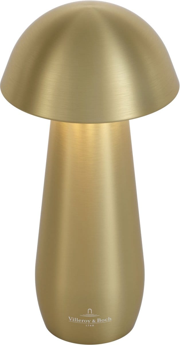 Villeroy & Boch tafellamp MODENA | 16cm| goud geborsteld | op accu
